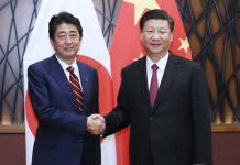 日本首相安倍晋三︰期望与中国就「一带一路」展开合作