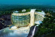 史上建筑奇迹!废石深坑变全球人工海拔最低的超五星级酒店