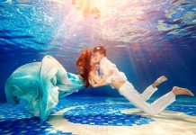 浪漫skr人!七夕水下接吻大赛了解一下