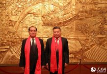 朝鲜总理朴凤柱与中国驻朝使馆欢庆元宵节