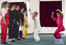 俄罗斯少年河北沧州学功夫