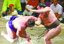 在日本国技馆零距离体验相扑冲击