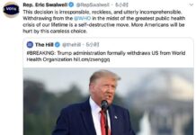 美国众议员称退出世卫是自我毁灭丨国际热点速递