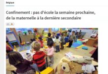 【最新】瓦隆布鲁塞尔联邦决定下周一起幼儿园也停课