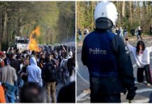 【长视频】疫情不愚人:布鲁塞尔上千人聚集与警方对峙