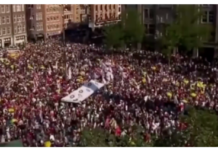 荷兰约5万人上街抗议现行防疫措施丨国际热点速递