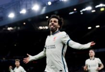 英超|萨拉赫“戴帽” 利物浦5:0重创曼联