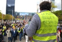 【比利时黄马甲】250人聚集布鲁塞尔 要求降低能源价格