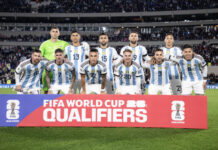 阿根廷队继续领跑国际足联世界排名