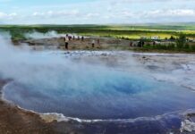 火山威胁减弱 冰岛著名地热温泉重新开放