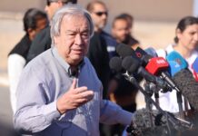 古特雷斯在拉法口岸呼吁加沙地带立即停火