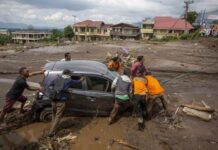 印尼西苏门答腊省洪灾已致41人丧生